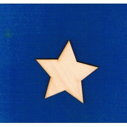 SKLEJKA #3mm Gwiazdka  3cm  / 5-ramienna ,  szeroka